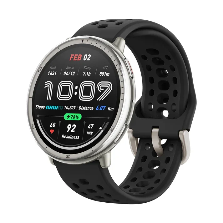 AMAZFIT Active 2 Smart Watch - Black, Silicone Strap