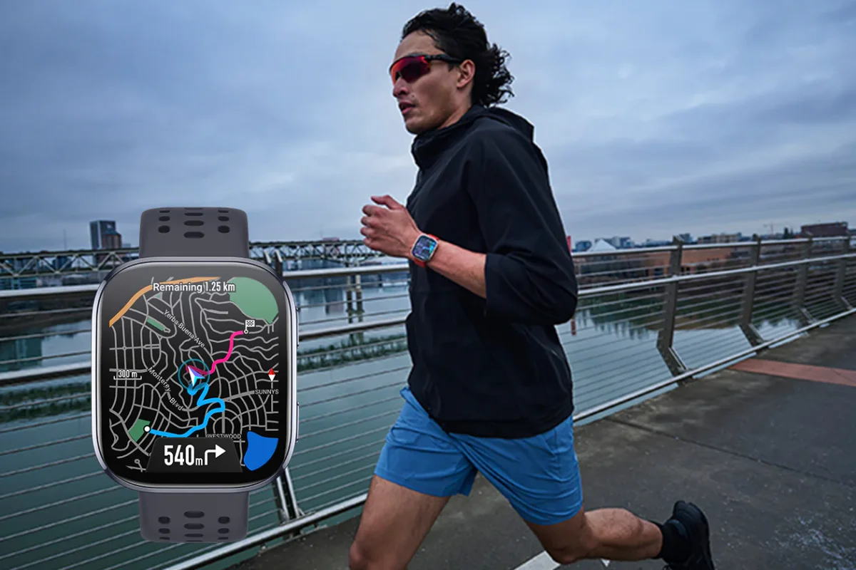 AMAZFIT Bip 6 Smart Watch - Black, Silicone Strap, 46 mm thumbnail