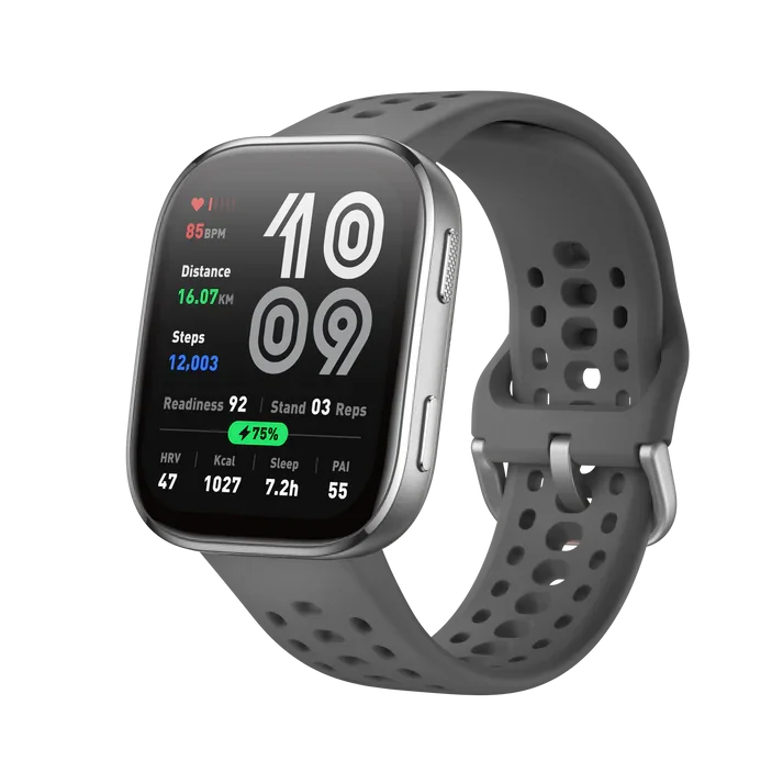 AMAZFIT Bip 6 Smart Watch - Black, Silicone Strap, 46 mm thumbnail