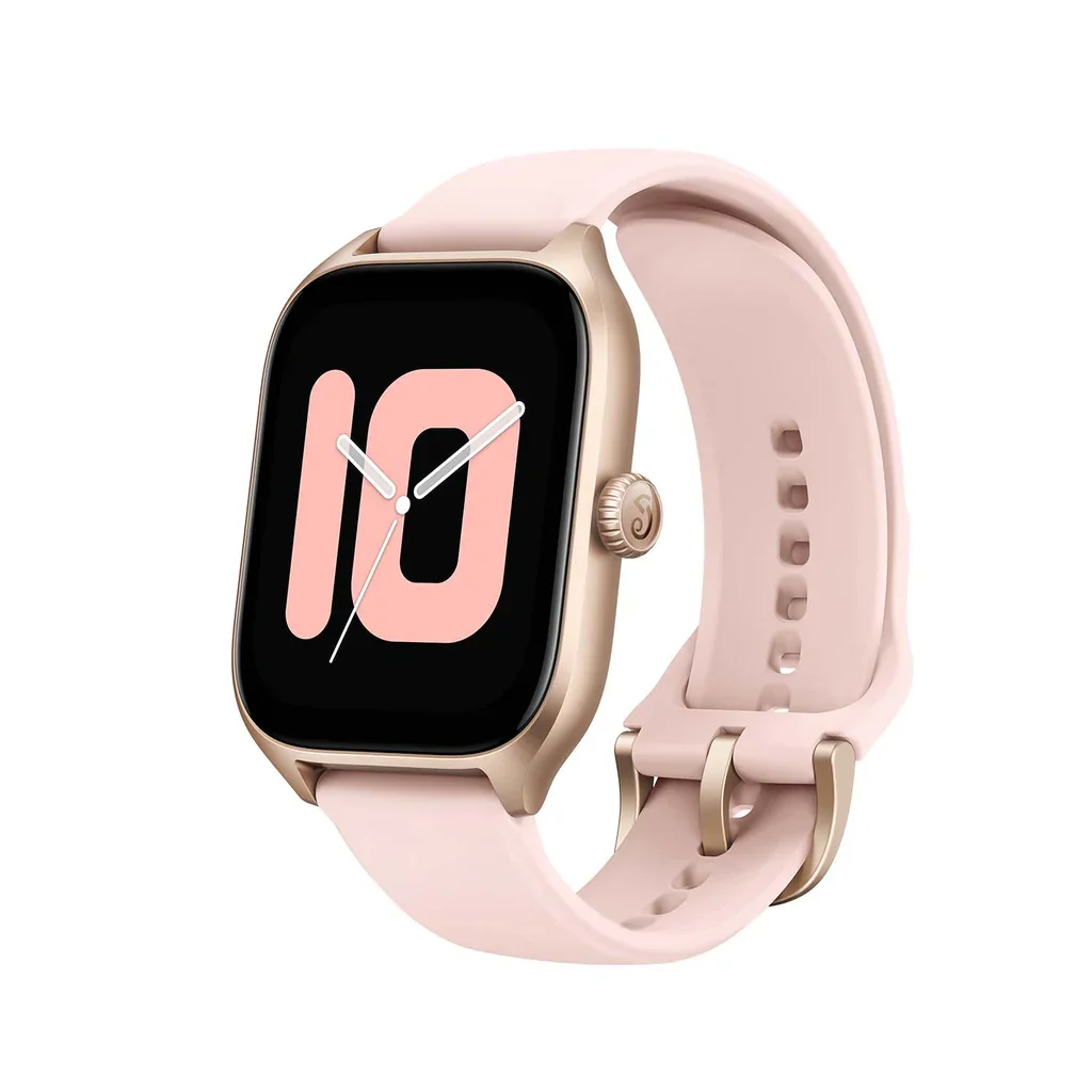 AMAZFIT GTS 4 Smart Watch - Rosebud Pink, Rubber Strap, 44 mm