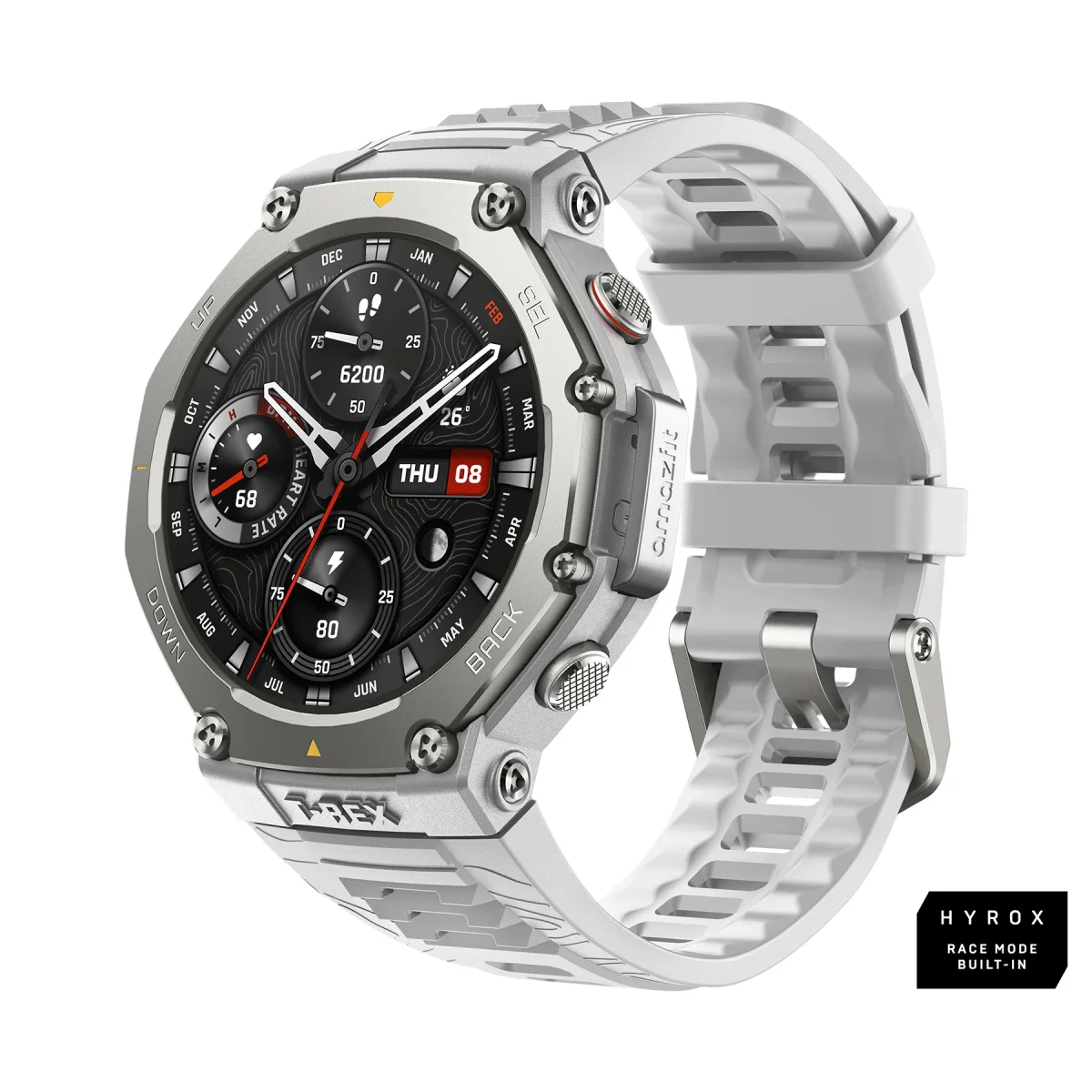 AMAZFIT T-Rex 3 Smart Watch - Haze Grey, Silicone Strap