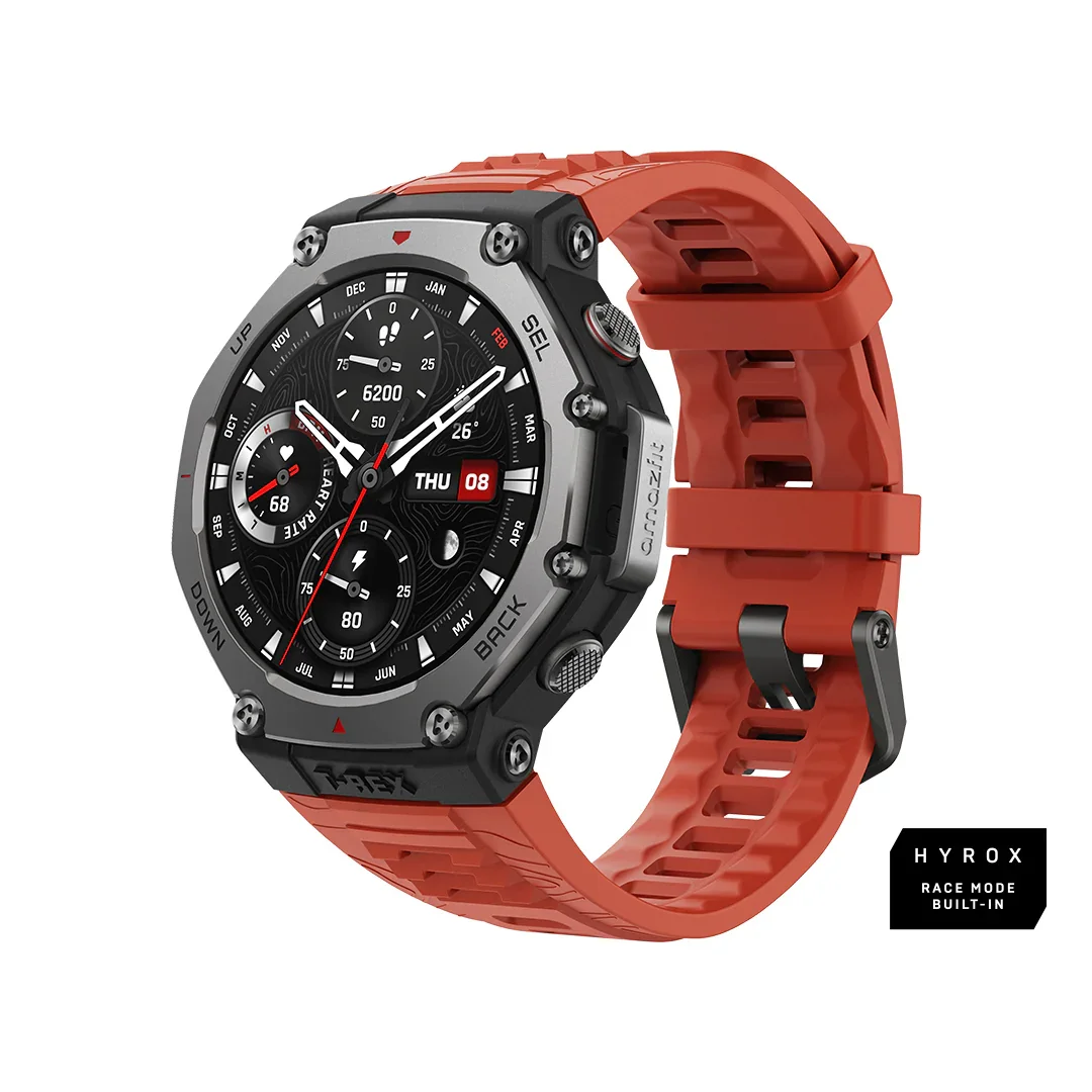 AMAZFIT T-Rex 3 Smart Watch - Lava, Silicone Strap