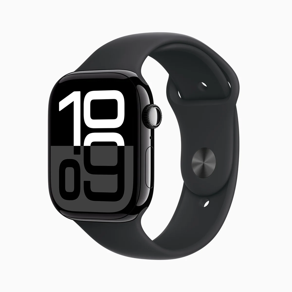 APPLE Watch Series 10 - 42 mm Jet Black Aluminium Case with Black Sport Band, S/M