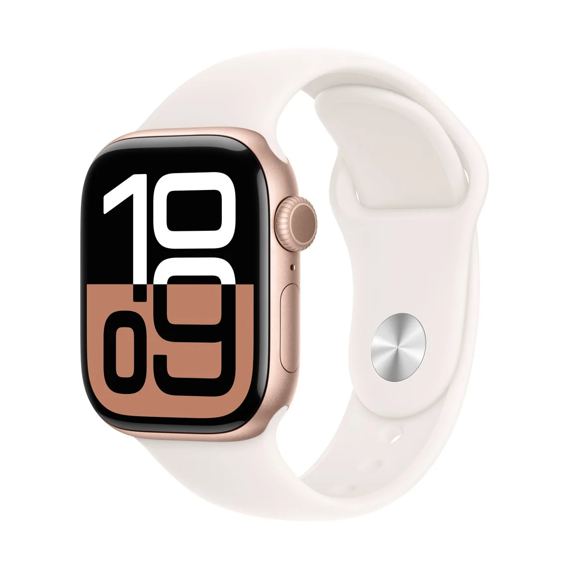 APPLE Watch Series 10 - 46 mm Rose Gold Aluminium Case with Light Blush Sport Band, M/L