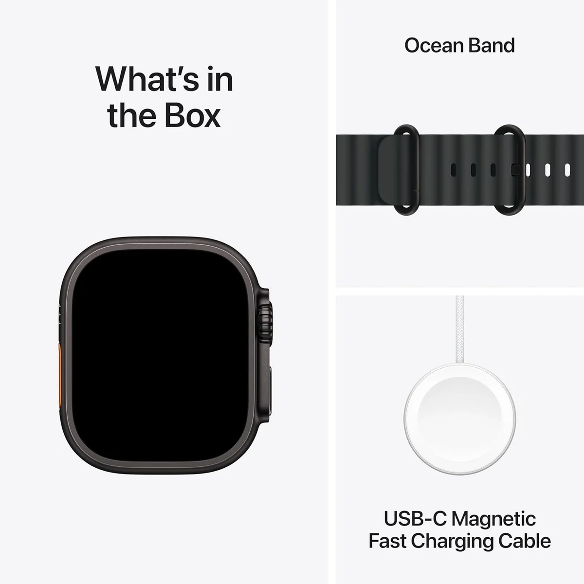 APPLE Watch Ultra 2 Cellular - 49 mm Natural Titanium Case with Navy Ocean Band thumbnail
