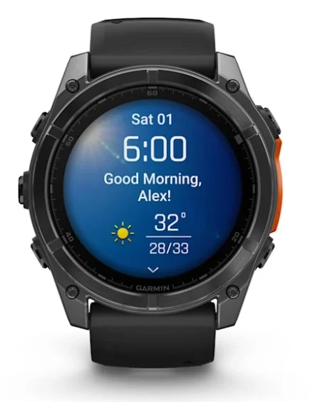 GARMIN fenix 8 AMOLED Smart Watch - Slate Grey & Black, 51 mm