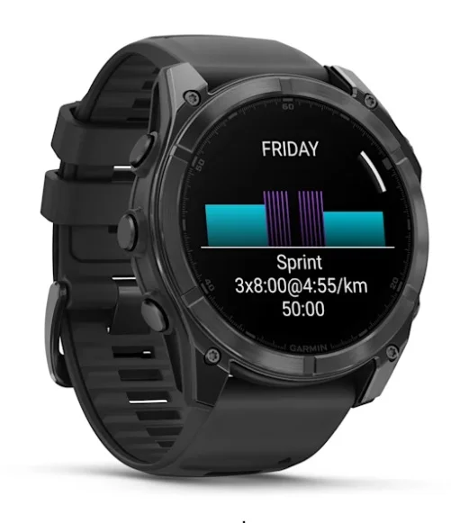 GARMIN fenix 8 AMOLED Smart Watch - Slate Grey & Black, 51 mm thumbnail