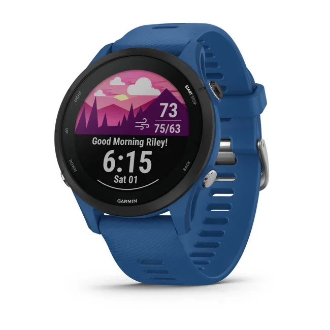 GARMIN Forerunner 255 Sports Watch - Tidal Blue, 46 mm