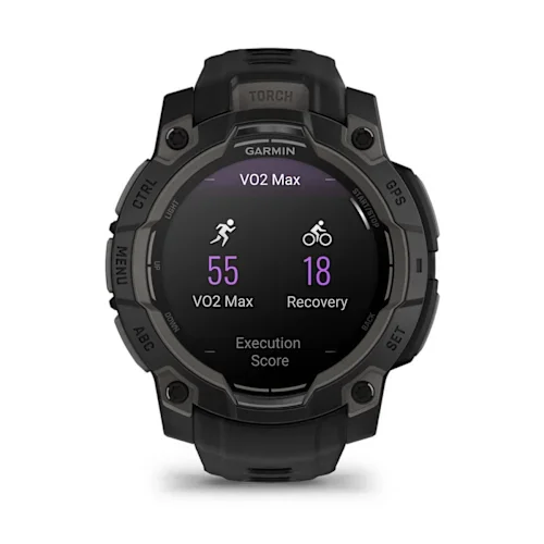 GARMIN Instinct 3 AMOLED Smart Watch - 45 mm, Black with Black Silicone Band thumbnail