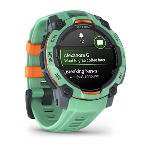 GARMIN Instinct 3 AMOLED Smart Watch - 45 mm, Neo Tropic with Neo Tropic Silicone Band thumbnail