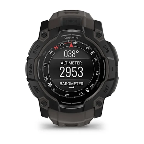 GARMIN Instinct 3 AMOLED Smart Watch - 50 mm, Black with Charcoal Silicone Band thumbnail