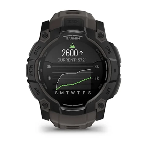 GARMIN Instinct 3 AMOLED Smart Watch - 50 mm, Black with Charcoal Silicone Band thumbnail