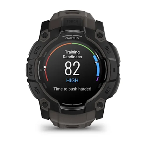 GARMIN Instinct 3 AMOLED Smart Watch - 50 mm, Black with Charcoal Silicone Band thumbnail