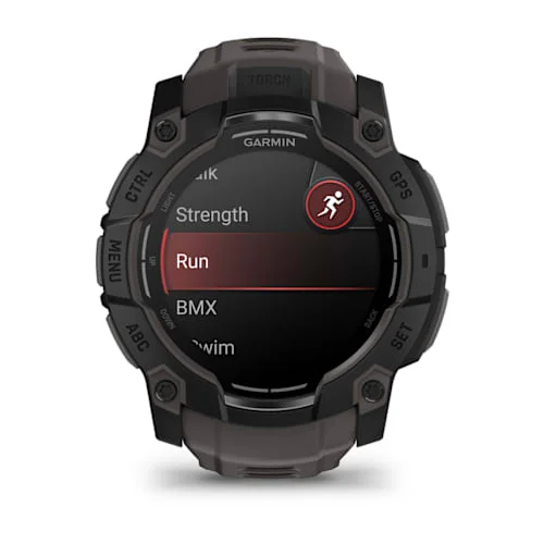 GARMIN Instinct 3 AMOLED Smart Watch - 50 mm, Black with Charcoal Silicone Band thumbnail