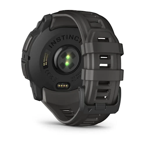 GARMIN Instinct 3 AMOLED Smart Watch - 50 mm, Black with Charcoal Silicone Band thumbnail