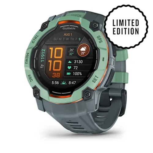 GARMIN Instinct 3 AMOLED Smart Watch - 50 mm, Neo Tropic with Twilight Silicone Band