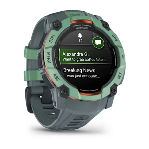 GARMIN Instinct 3 AMOLED Smart Watch - 50 mm, Neo Tropic with Twilight Silicone Band thumbnail