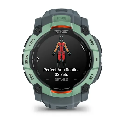 GARMIN Instinct 3 AMOLED Smart Watch - 50 mm, Neo Tropic with Twilight Silicone Band thumbnail