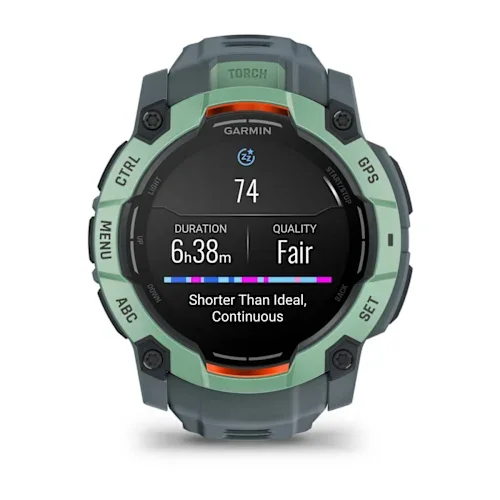 GARMIN Instinct 3 AMOLED Smart Watch - 50 mm, Neo Tropic with Twilight Silicone Band thumbnail