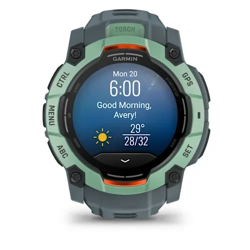 GARMIN Instinct 3 AMOLED Smart Watch - 50 mm, Neo Tropic with Twilight Silicone Band thumbnail