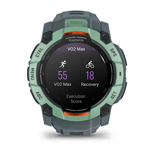 GARMIN Instinct 3 AMOLED Smart Watch - 50 mm, Neo Tropic with Twilight Silicone Band thumbnail