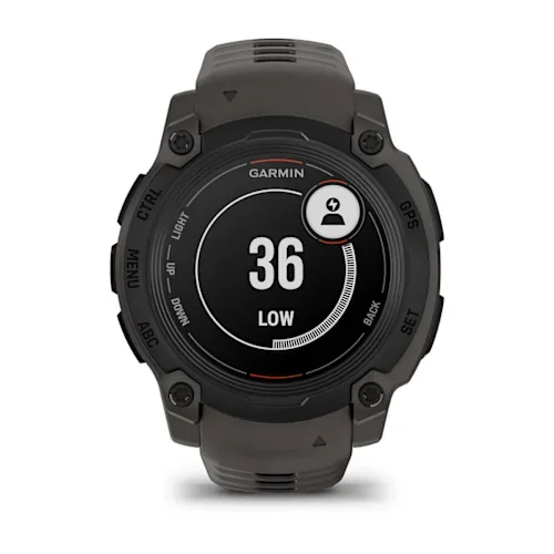 GARMIN Instinct E Smart Watch - 40 mm, Black with Charcoal Silicone Band thumbnail