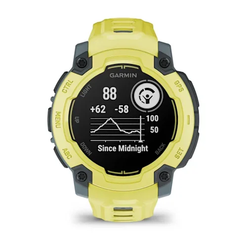 GARMIN Instinct E Smart Watch - 45 mm, Electric Lime with Electric Lime Silicone Band thumbnail