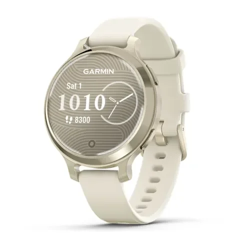 GARMIN Lily 2 Active Smart Watch - Lunar Gold & Bone