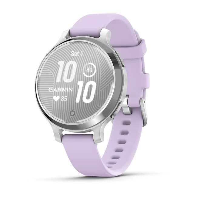 GARMIN Lily 2 Active Smart Watch - Silver & Jasmine Purple