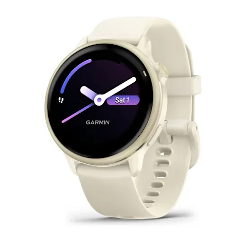 GARMIN vivoactive 6 Smart Watch - Bone & Lunar Gold
