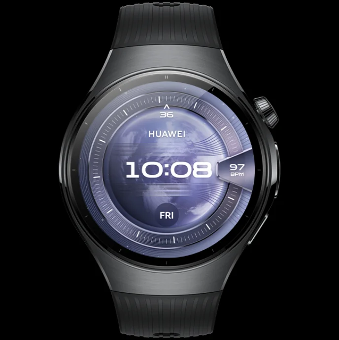 HUAWEI Watch 5 - Black, Fluoroelastomer Strap, 46 mm