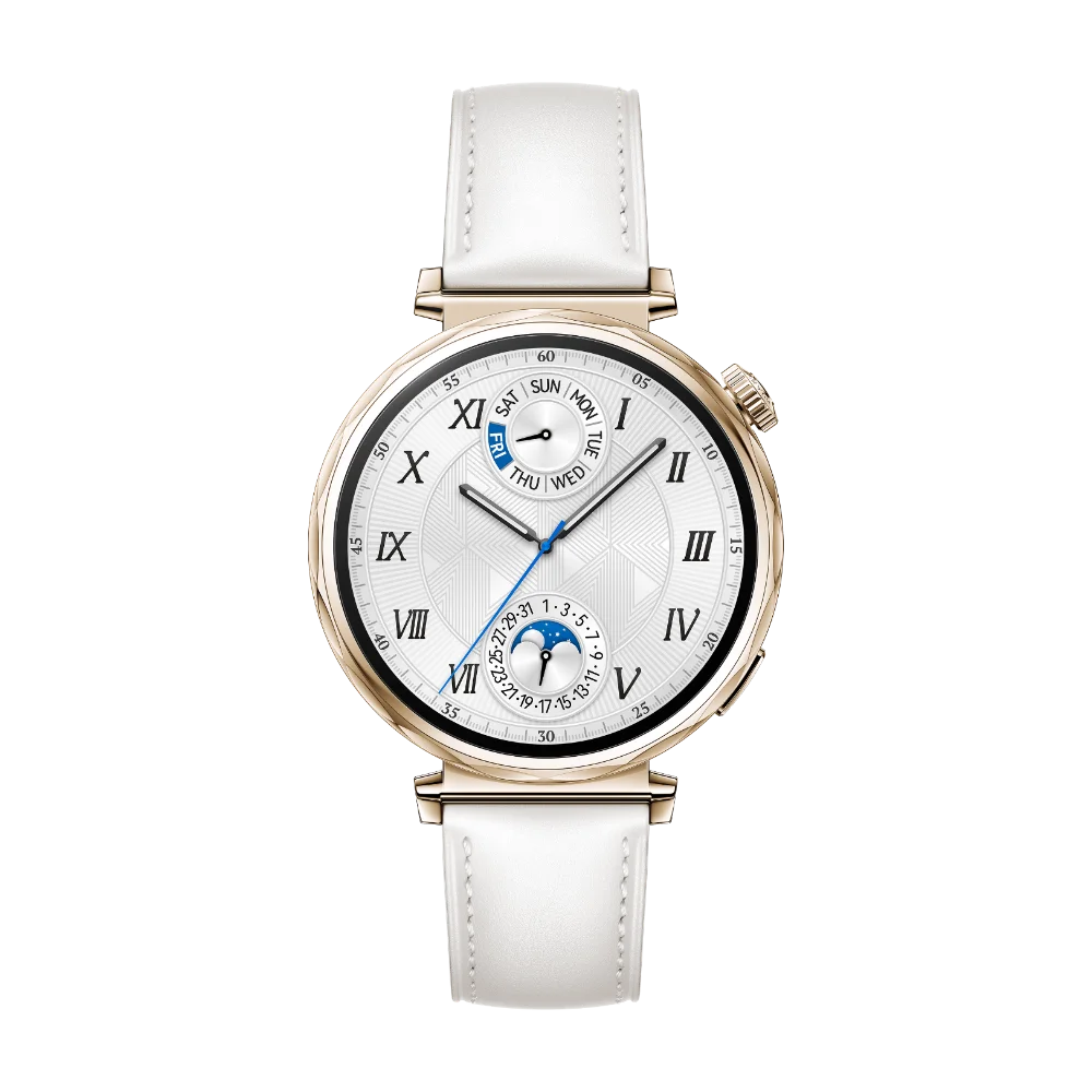 HUAWEI Watch GT 5 - Gold, White Leather Strap, 41 mm
