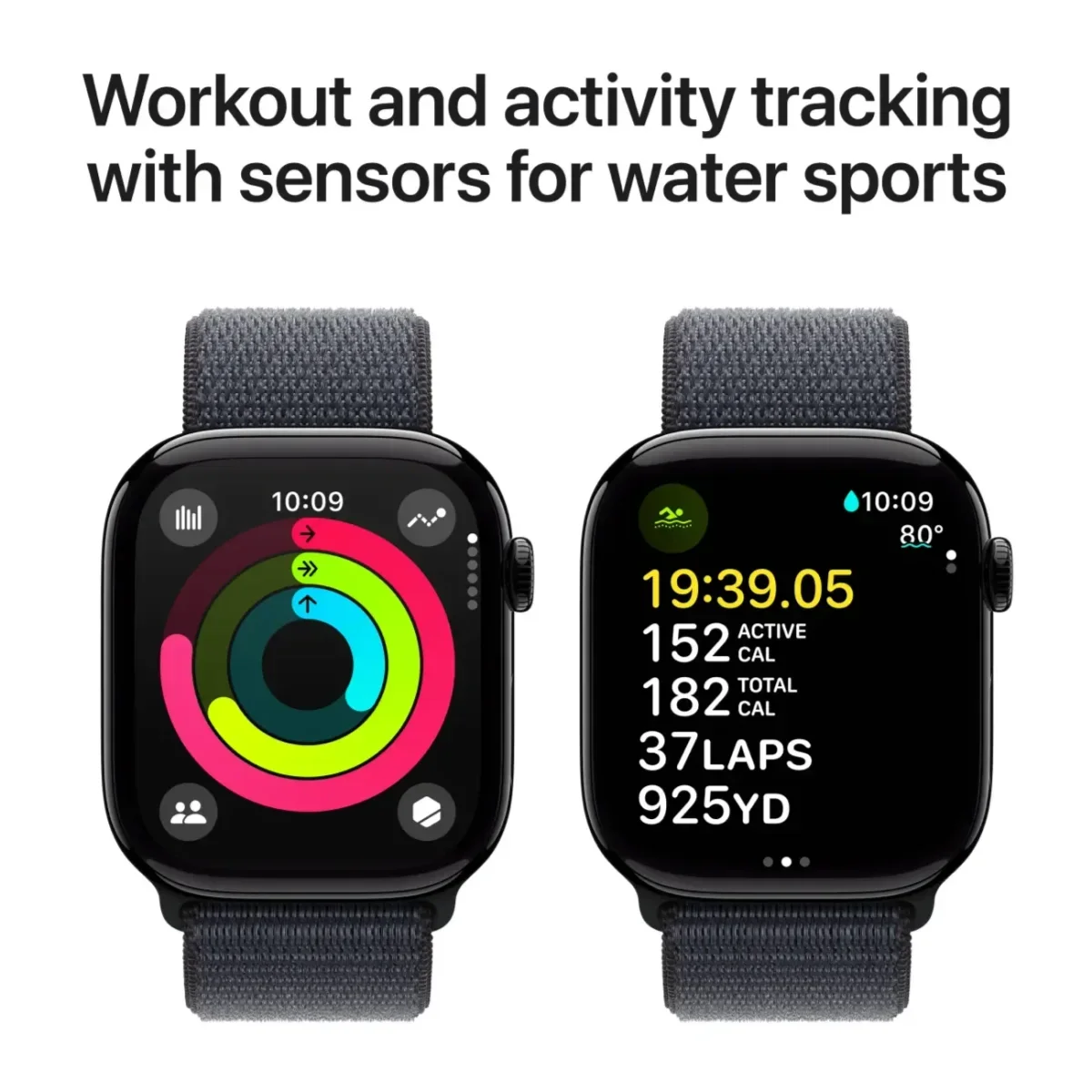 Apple Watch Series 10 Cellular - 46 mm Aluminium Case, Sport Loop thumbnail