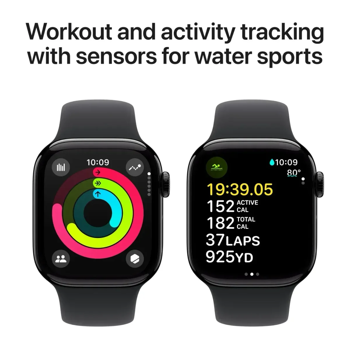 Apple Watch Series 10 GPS - 42 mm Aluminium Case, Sport Band, S/M thumbnail