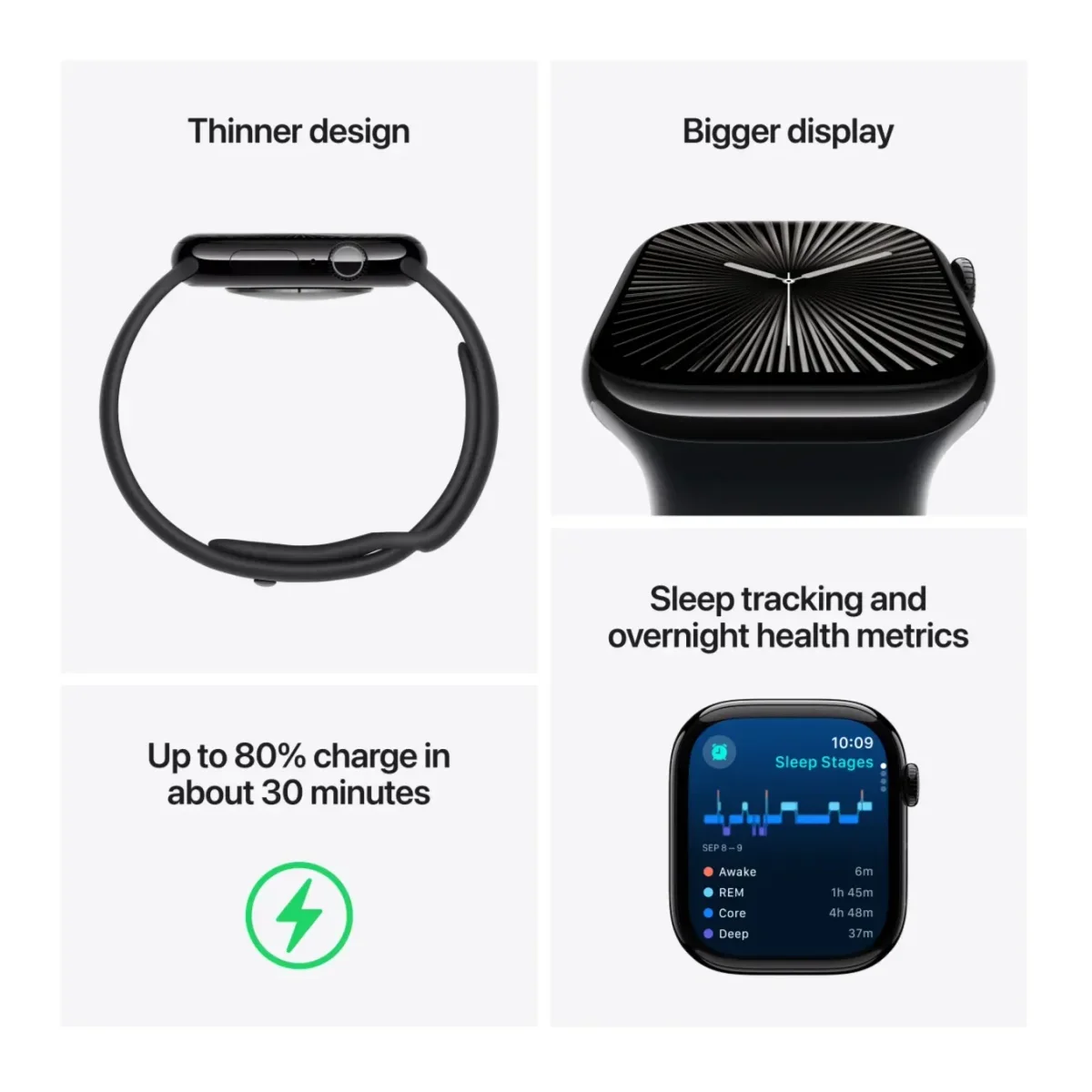 Apple Watch Series 10 GPS - 46 mm Aluminium Case, Sport Loop thumbnail