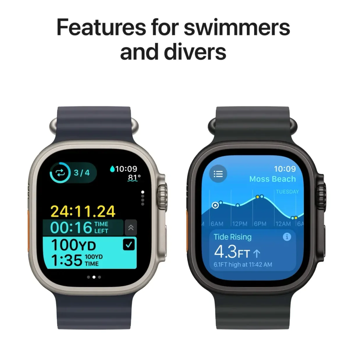 Apple Watch Ultra 2 Cellular - 49 mm Titanium Case, Trail Loop, M/L thumbnail