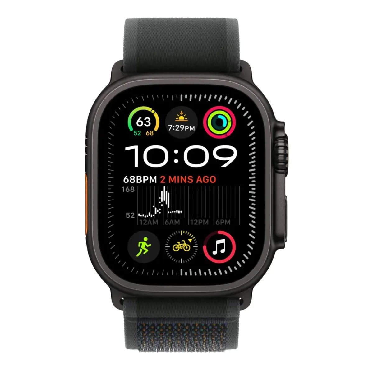 Apple Watch Ultra 2 Cellular - 49 mm Titanium Case, Trail Loop, M/L thumbnail